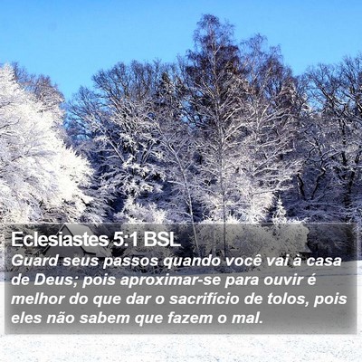 Eclesiastes 5:1 BSL Bible Verse Image