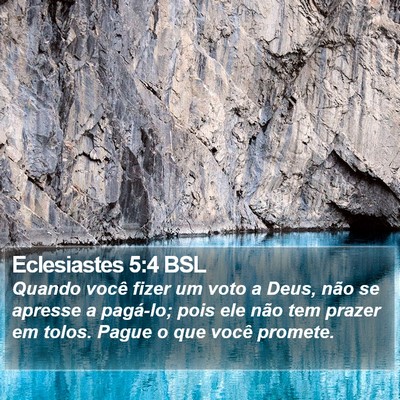 Eclesiastes 5:4 BSL Bible Verse Image