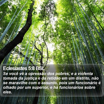 Eclesiastes 5:8 BSL Bible Verse Image