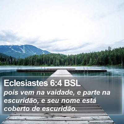 Eclesiastes 6:4 BSL Bible Verse Image