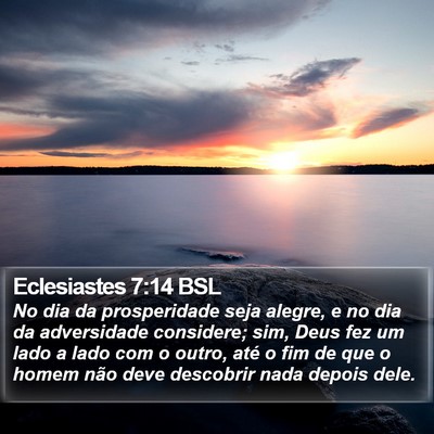 Eclesiastes 7:14 BSL Bible Verse Image