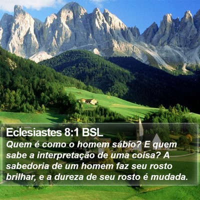Eclesiastes 8:1 BSL Bible Verse Image