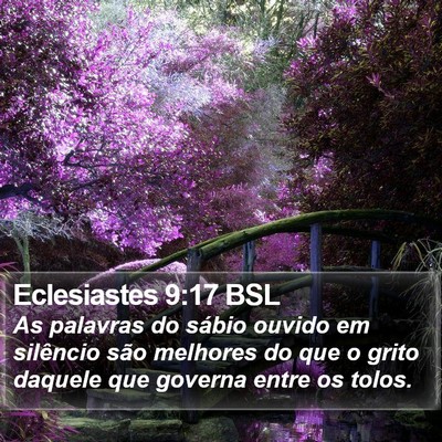 Eclesiastes 9:17 BSL Bible Verse Image