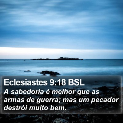 Eclesiastes 9:18 BSL Bible Verse Image