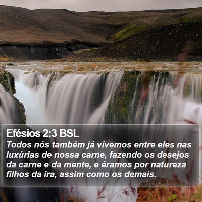 Efésios 2:3 BSL Bible Verse Image