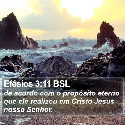 Efésios 3:11 BSL Bible Verse Image