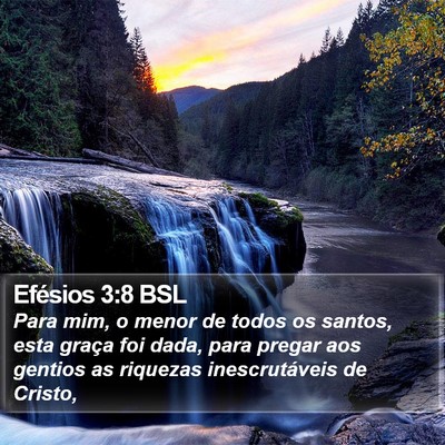 Efésios 3:8 BSL Bible Verse Image
