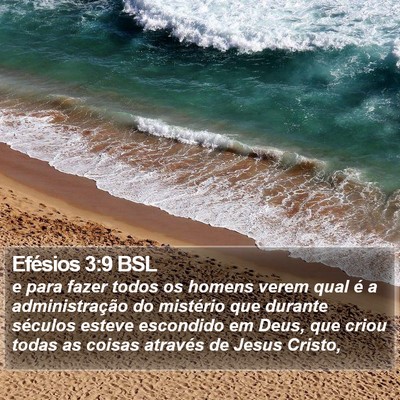 Efésios 3:9 BSL Bible Verse Image