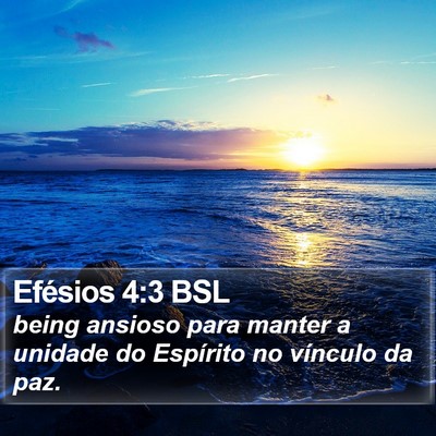 Efésios 4:3 BSL Bible Verse Image