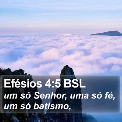 Efésios 4:5 BSL Bible Verse Image