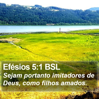 Efésios 5:1 BSL Bible Verse Image