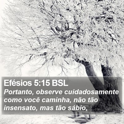 Efésios 5:15 BSL Bible Verse Image