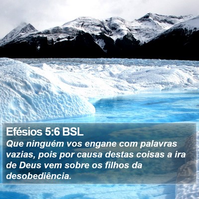 Efésios 5:6 BSL Bible Verse Image