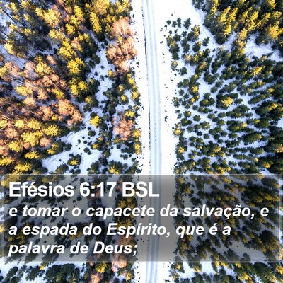 Efésios 6:17 BSL Bible Verse Image