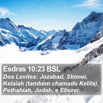 Esdras 10:23 BSL Bible Verse Image