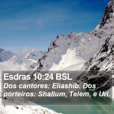 Esdras 10:24 BSL Bible Verse Image