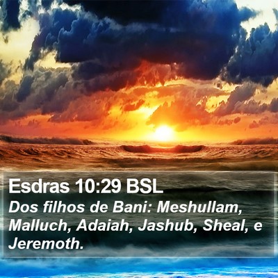 Esdras 10:29 BSL Bible Verse Image