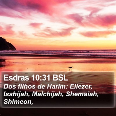 Esdras 10:31 BSL Bible Verse Image