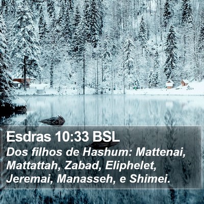 Esdras 10:33 BSL Bible Verse Image