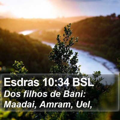 Esdras 10:34 BSL Bible Verse Image