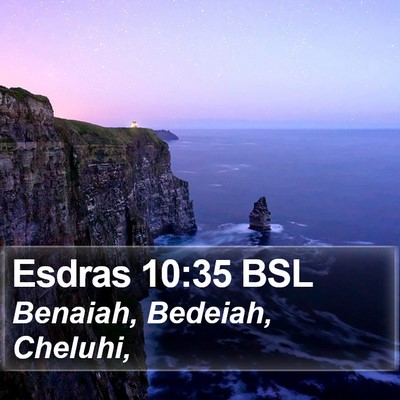 Esdras 10:35 BSL Bible Verse Image