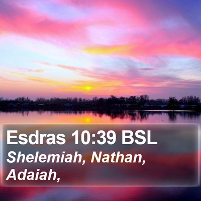 Esdras 10:39 BSL Bible Verse Image