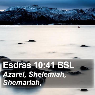 Esdras 10:41 BSL Bible Verse Image