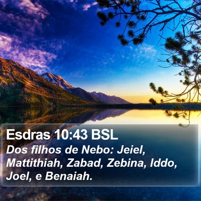 Esdras 10:43 BSL Bible Verse Image