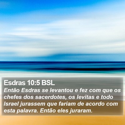 Esdras 10:5 BSL Bible Verse Image