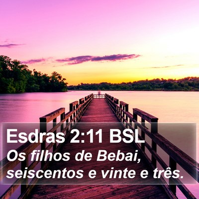 Esdras 2:11 BSL Bible Verse Image