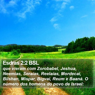 Esdras 2:2 BSL Bible Verse Image