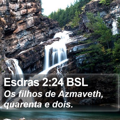 Esdras 2:24 BSL Bible Verse Image