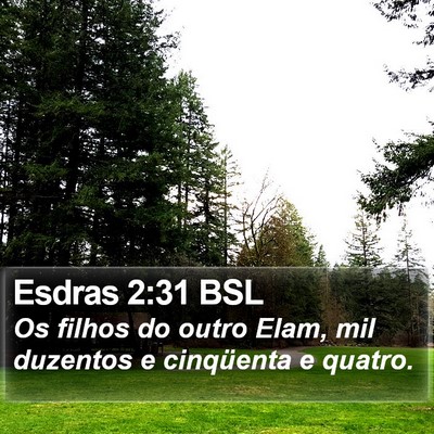 Esdras 2:31 BSL Bible Verse Image