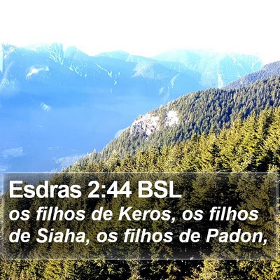 Esdras 2:44 BSL Bible Verse Image