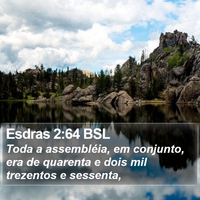 Esdras 2:64 BSL Bible Verse Image