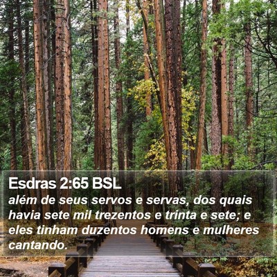 Esdras 2:65 BSL Bible Verse Image