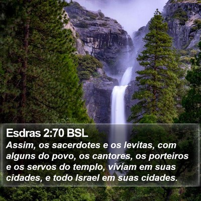 Esdras 2:70 BSL Bible Verse Image