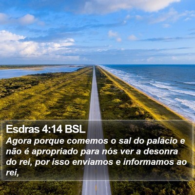 Esdras 4:14 BSL Bible Verse Image