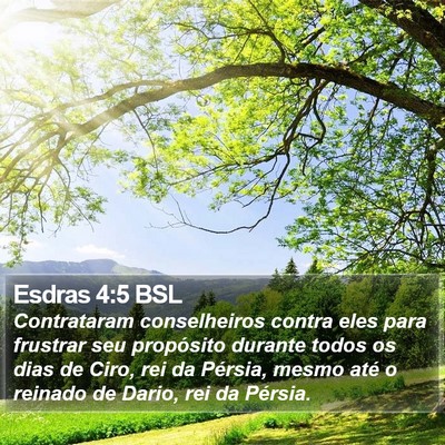 Esdras 4:5 BSL Bible Verse Image