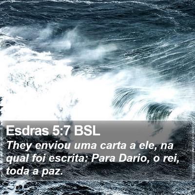 Esdras 5:7 BSL Bible Verse Image
