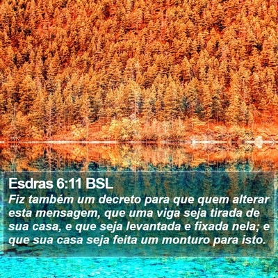 Esdras 6:11 BSL Bible Verse Image