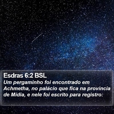 Esdras 6:2 BSL Bible Verse Image