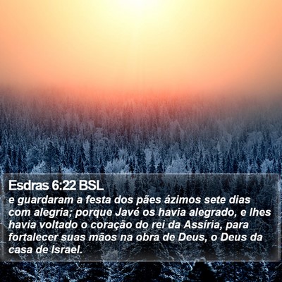 Esdras 6:22 BSL Bible Verse Image