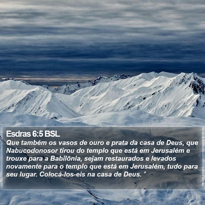 Esdras 6:5 BSL Bible Verse Image