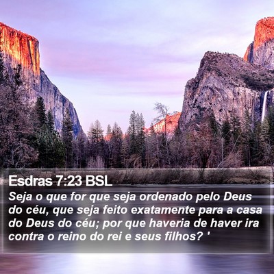 Esdras 7:23 BSL Bible Verse Image