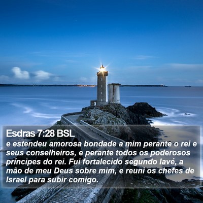 Esdras 7:28 BSL Bible Verse Image