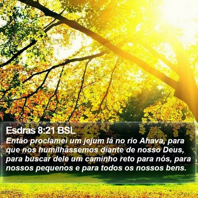 Esdras 8:21 BSL Bible Verse Image