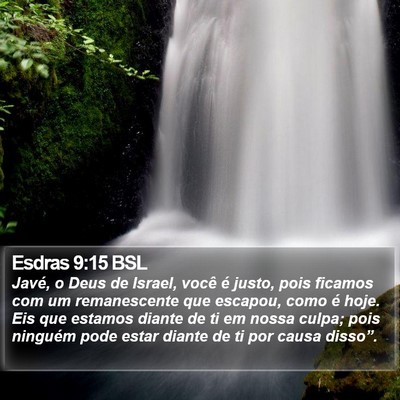 Esdras 9:15 BSL Bible Verse Image