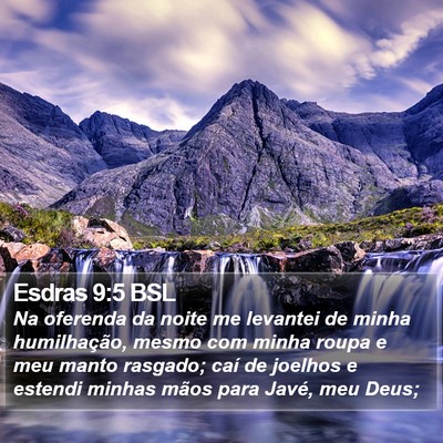 Esdras 9:5 BSL Bible Verse Image