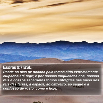 Esdras 9:7 BSL Bible Verse Image